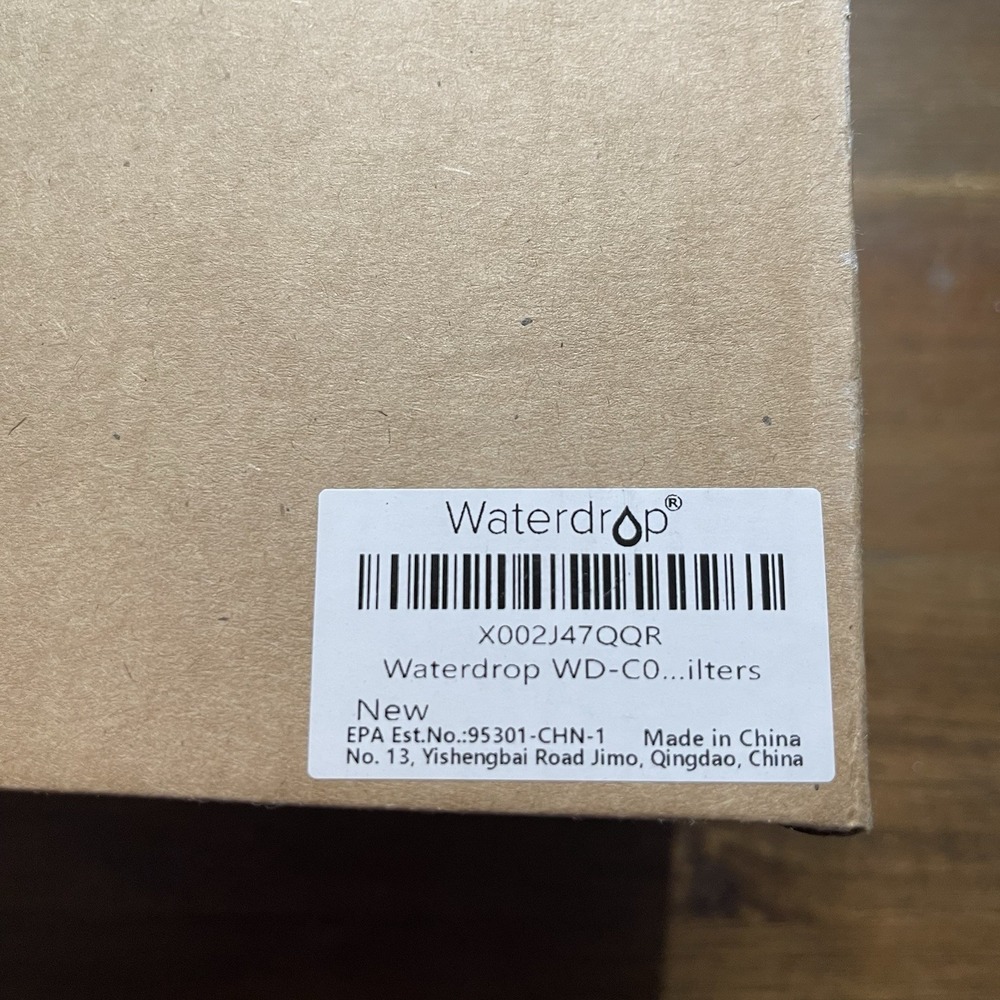 Waterdrop NSF42 PUR Water Replacement Filters 4pk PUR RF -9999 12 Month Supply